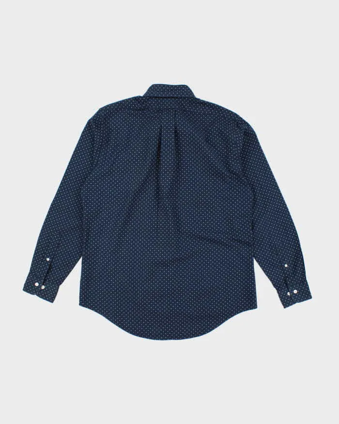 Brooks Brothers Navy Flower Patterned Long Sleeve Shirt - M sold by Rokit product image thumbnail 2