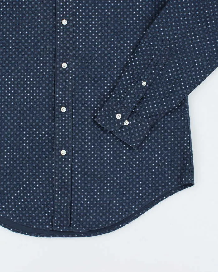 Brooks Brothers Navy Flower Patterned Long Sleeve Shirt - M sold by Rokit product image thumbnail 4