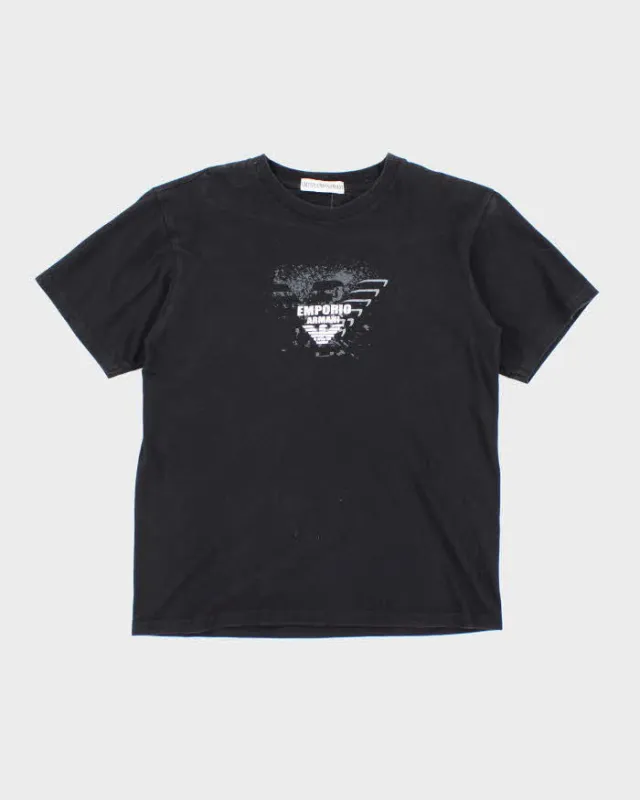 Vintage Y2K Emporio Armani Centre Logo Graphic T-Shirt - M sold by Rokit