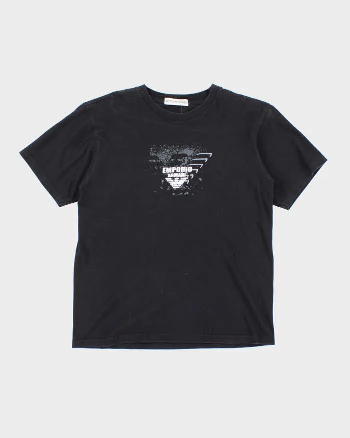 Vintage Y2K Emporio Armani Centre Logo Graphic T-Shirt - M sold by Rokit