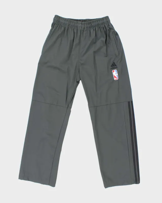 Vintage Y2K Adidas Three Stripe NBA Embroidered Tracksuit Bottoms - L sold by Rokit