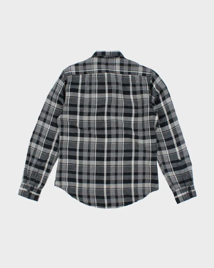 Levi's Navy Check Linen/Cotton Blend Slim Fit Shirt - S sold by Rokit product image thumbnail 2