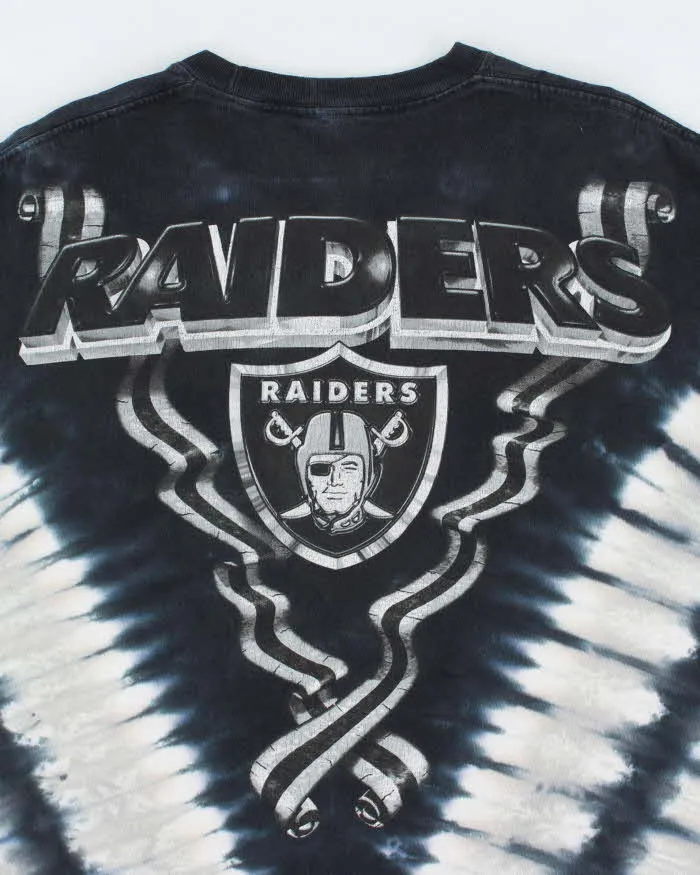 Vintage Majestic Oakland Raiders Tie Dye Graphic T-Shirt - XL sold by Rokit product image thumbnail 4