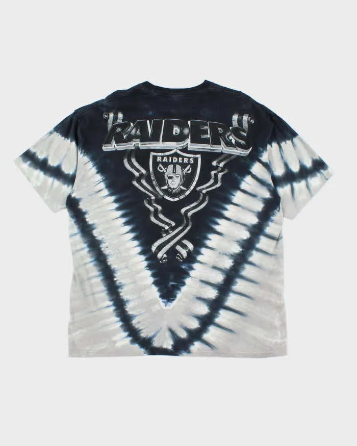 Vintage Majestic Oakland Raiders Tie Dye Graphic T-Shirt - XL sold by Rokit product image thumbnail 2