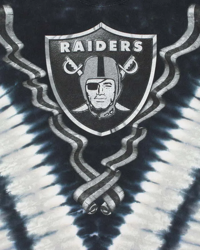 Vintage Majestic Oakland Raiders Tie Dye Graphic T-Shirt - XL sold by Rokit product image thumbnail 3