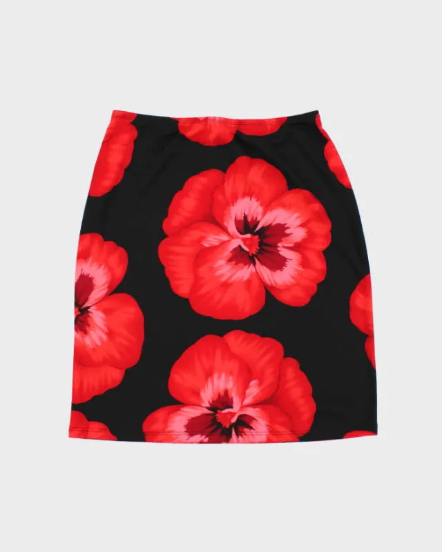 Vintage 90s IMI Floral Midi Skirt - W28 sold by Rokit