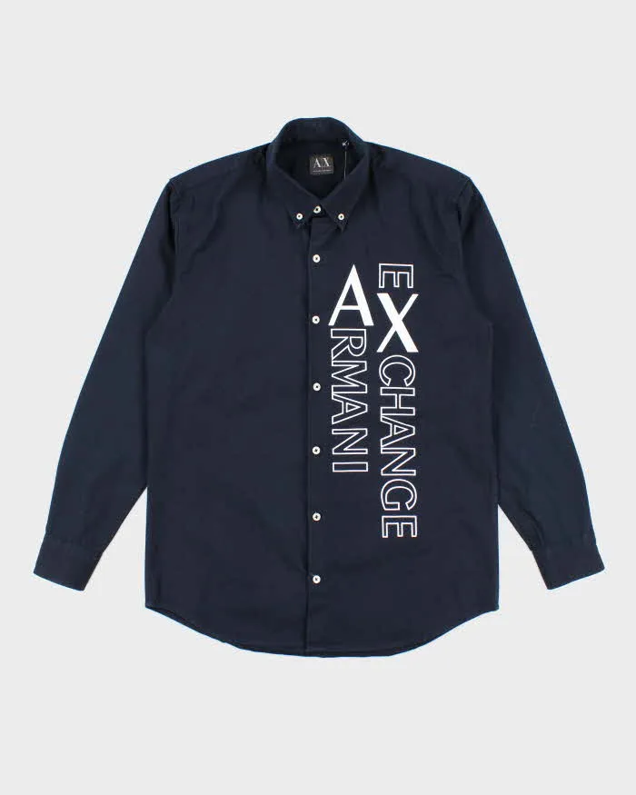 Vintage Y2K Armani Exchange Graphic Printed Long Sleeve Shirt - XL sold by Rokit