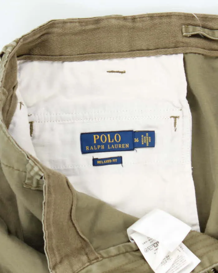 Vintage Y2K Ralph Lauren Wide Leg Green Cargo Shorts - W34 L10 sold by Rokit product image thumbnail 5