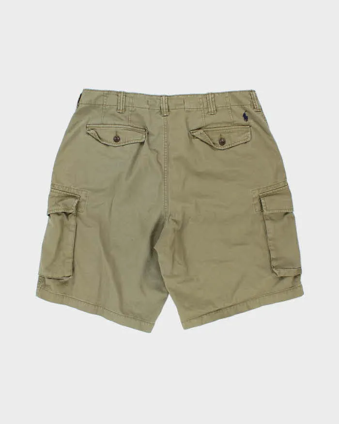 Vintage Y2K Ralph Lauren Wide Leg Green Cargo Shorts - W34 L10 sold by Rokit product image thumbnail 2