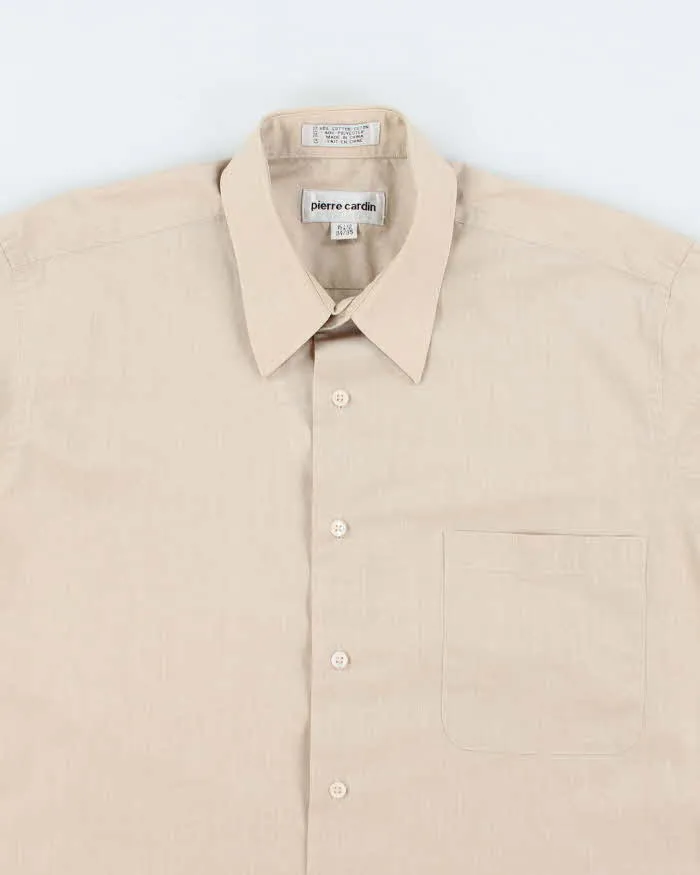 Vintage Pierre Cardin Plain Beige Long Sleeve Shirt - L sold by Rokit product image thumbnail 3