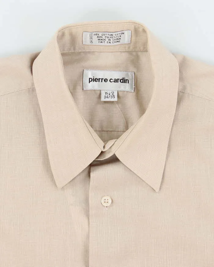 Vintage Pierre Cardin Plain Beige Long Sleeve Shirt - L sold by Rokit product image thumbnail 5