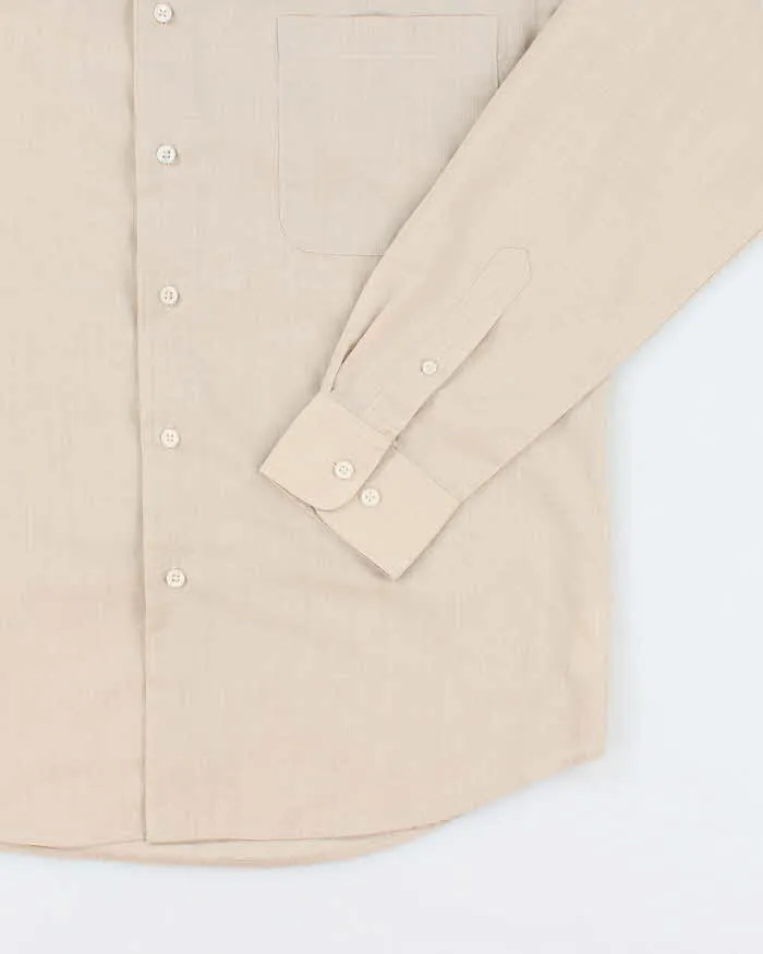 Vintage Pierre Cardin Plain Beige Long Sleeve Shirt - L sold by Rokit product image thumbnail 4