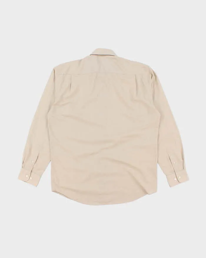 Vintage Pierre Cardin Plain Beige Long Sleeve Shirt - L sold by Rokit product image thumbnail 2