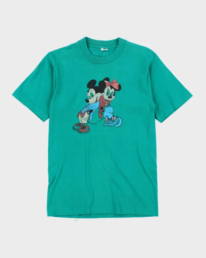 Vintage 90's Disney Mickey & Minnie Mouse Graphic T-Shirt - M sold by Rokit