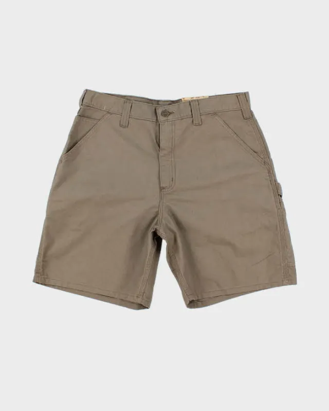 Vintage 00s Carhartt Deadstock Brown Cargo Workwear Shorts - W34 sold by Rokit