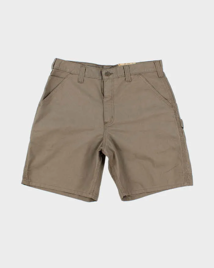 Vintage 00s Carhartt Deadstock Brown Cargo Workwear Shorts - W34 sold by Rokit