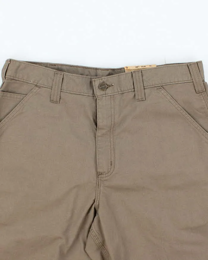 Vintage 00s Carhartt Deadstock Brown Cargo Workwear Shorts - W34 sold by Rokit product image thumbnail 3
