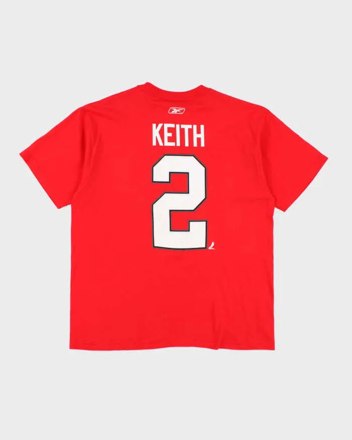 Vintage Reebok Chicago Black Hawks Team Signed Graphic T-Shirt - L sold by Rokit product image thumbnail 2