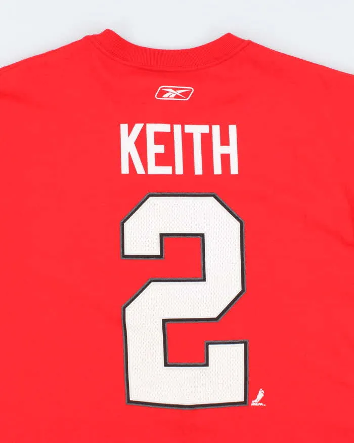 Vintage Reebok Chicago Black Hawks Team Signed Graphic T-Shirt - L sold by Rokit product image thumbnail 4