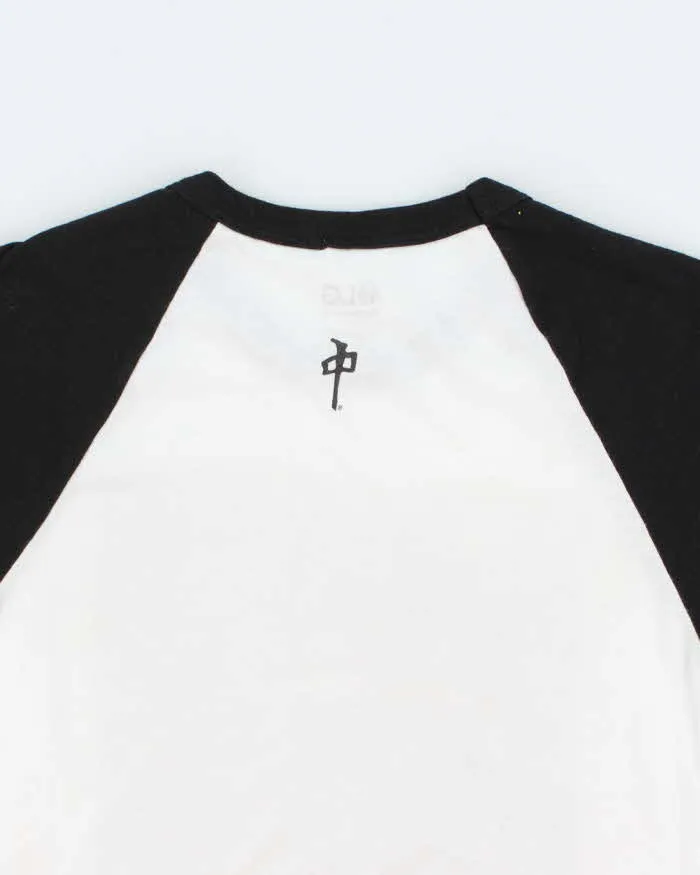 Vintage 2000's Red Dragon Skateboards Yoko & John Graphic Raglan T-Shirt - S sold by Rokit product image thumbnail 4