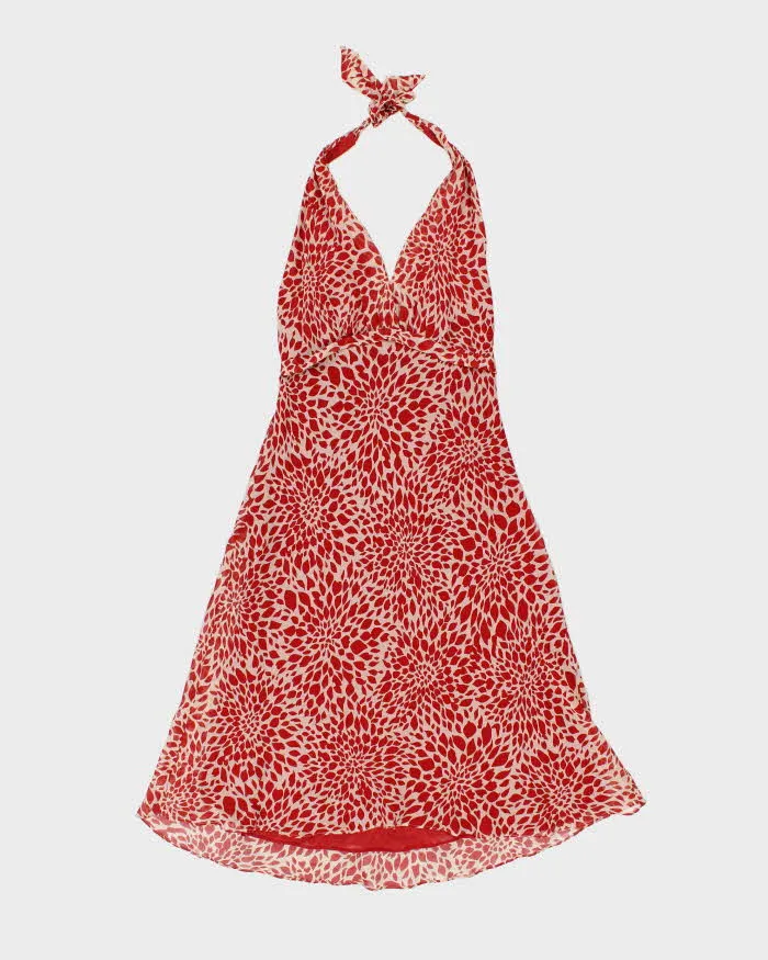 Vintage Y2k 00s BCBG Max Azria Silk Halter Neck Dress - S sold by Rokit