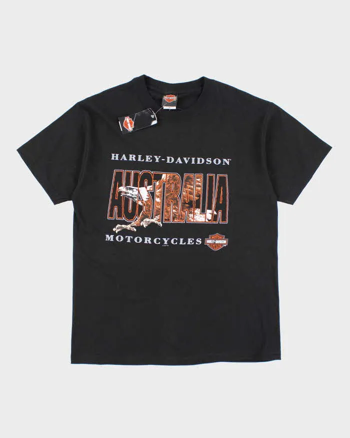 Vintage 90s Harley Davidson Deadstock Australia Centre Logo Biker T-Shirt - L sold by Rokit
