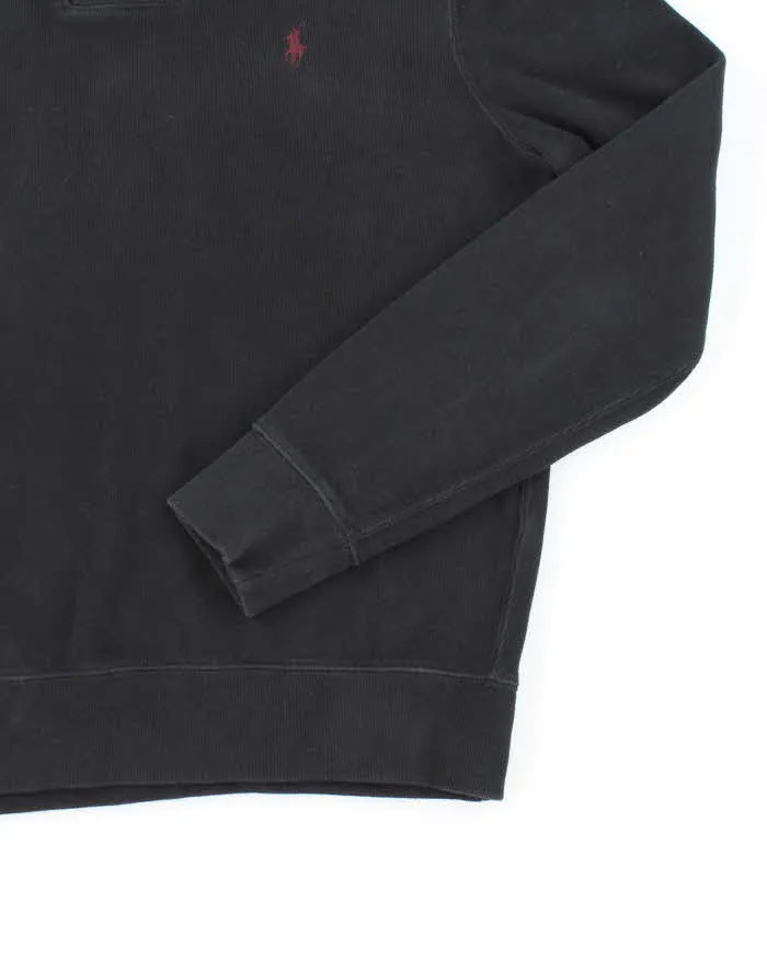 Polo Ralph Lauren Black Shawl Neck Sweatshirt - M sold by Rokit product image thumbnail 4