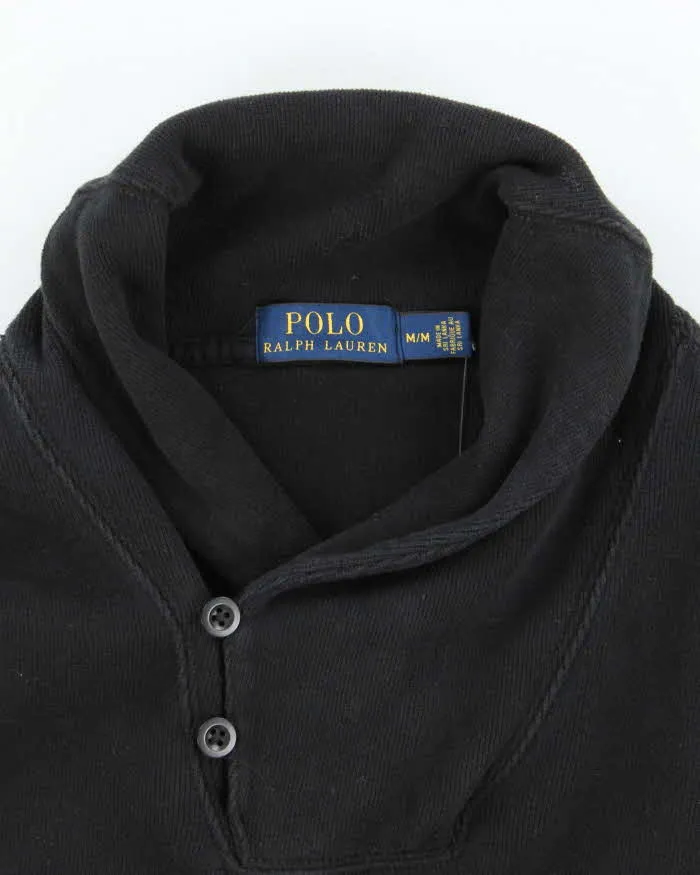 Polo Ralph Lauren Black Shawl Neck Sweatshirt - M sold by Rokit product image thumbnail 5