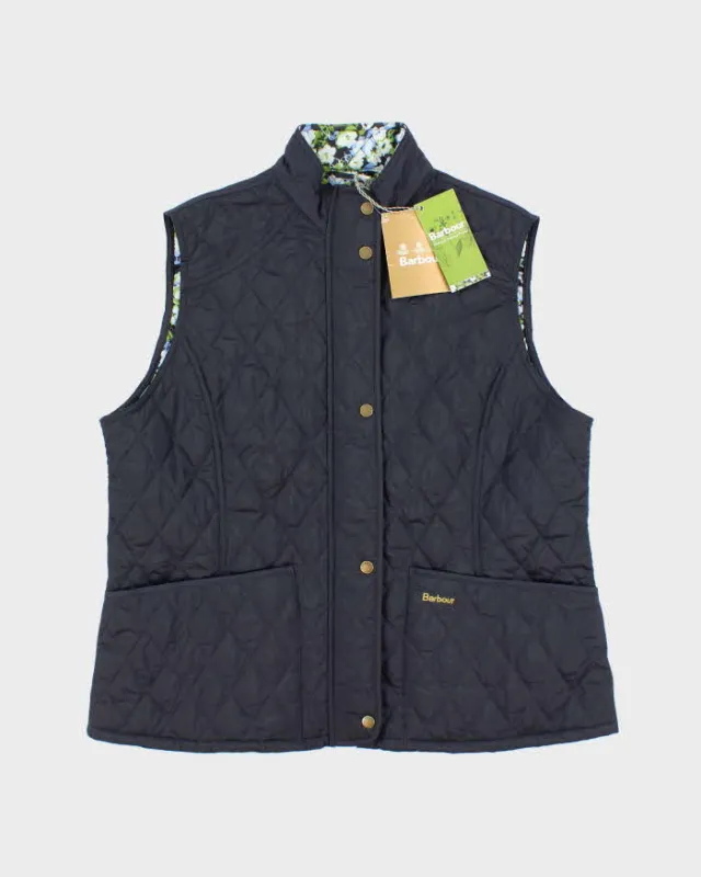 Barbour Deadstock Navy Quilted Sleeveless Jacket - XL sold by Rokit