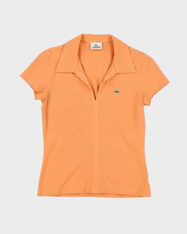 Women's Lacoste Orange Polo Shirt - S made by Lacoste