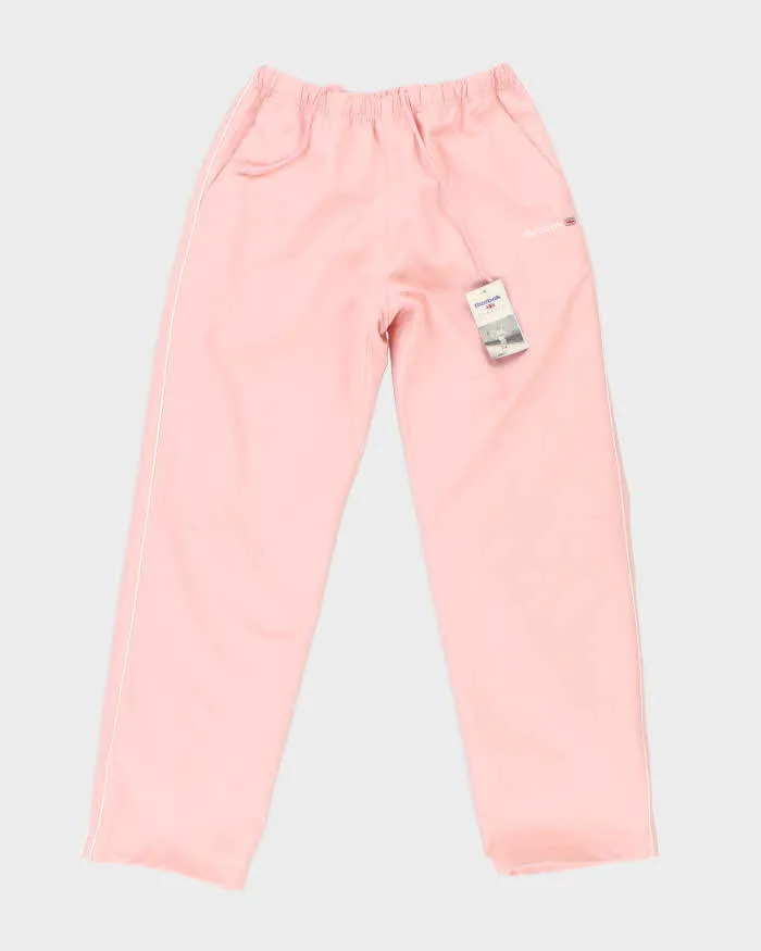 Reebok Deadstock Pink Tracksuit Bottoms - S sold by Rokit