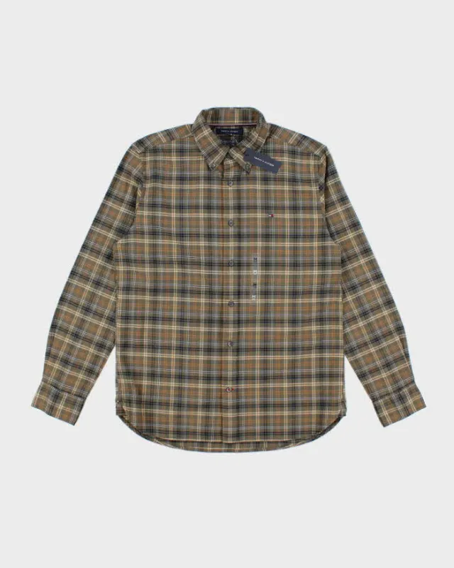 00s Tommy Hilfiger Deadstock Check Long Sleeve Shirt - M sold by Rokit