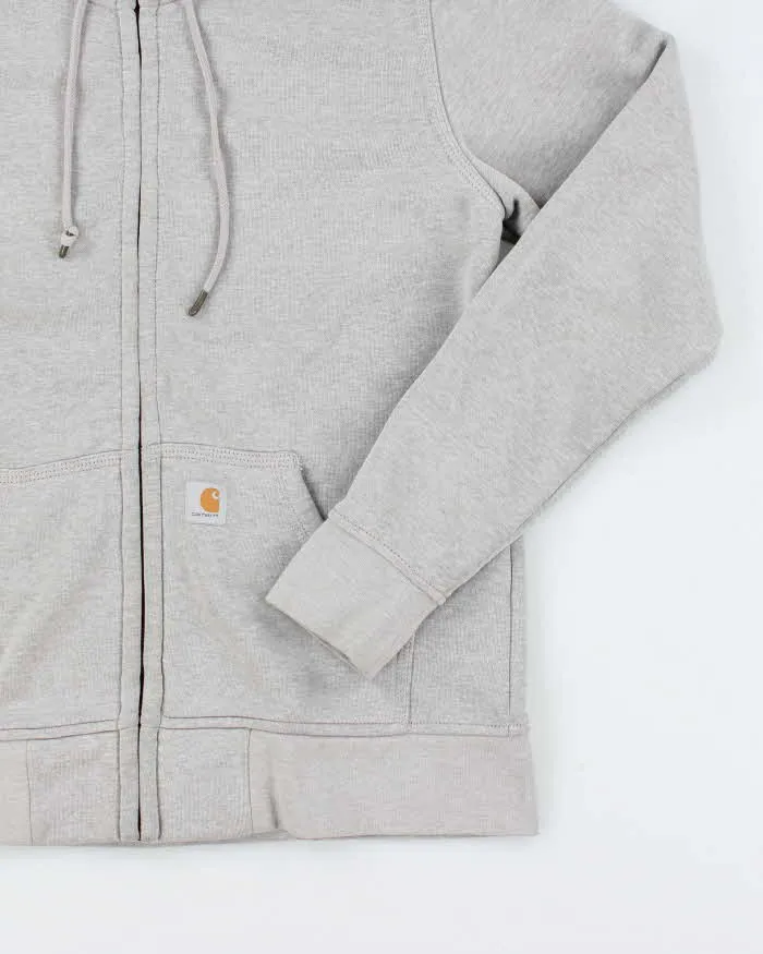 Carhartt Grey Zip-Up Hoodie - M sold by Rokit product image thumbnail 4