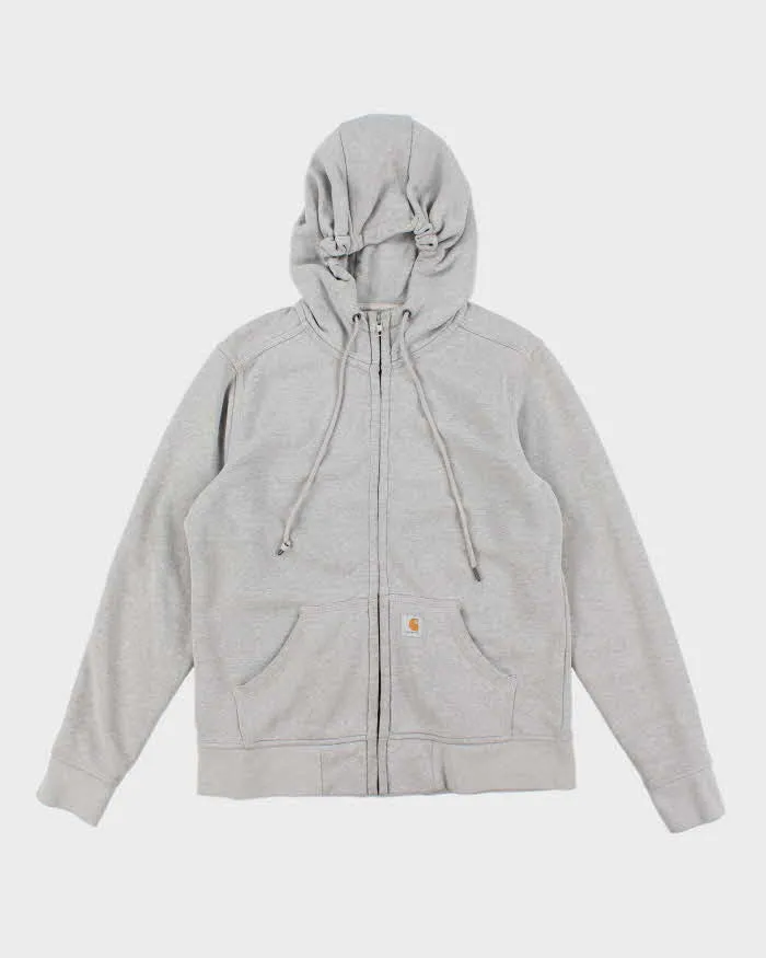 Carhartt Grey Zip-Up Hoodie - M sold by Rokit