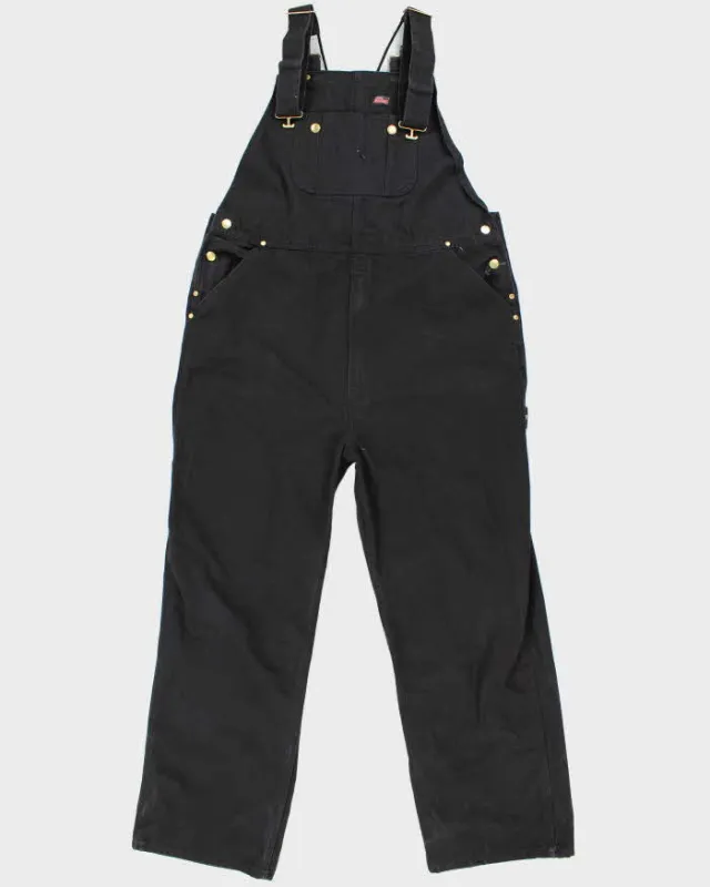 Vintage Genuine Dickies Black Workwear Dungarees - W40 L31 made by Dickies
