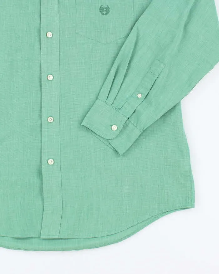 Vintage 90s Chaps Green Long Sleeve Shirt - M sold by Rokit product image thumbnail 4