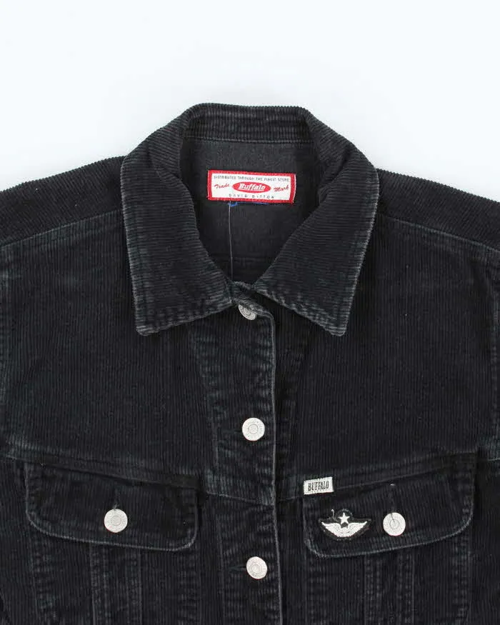 Buffalo Black Corduroy Cropped Jacket - XS sold by Rokit product image thumbnail 3