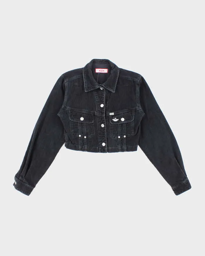 Buffalo Black Corduroy Cropped Jacket - XS sold by Rokit