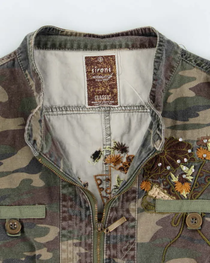 Y2k 00s Sirens Fitted Camouflage Jacket - S sold by Rokit product image thumbnail 5