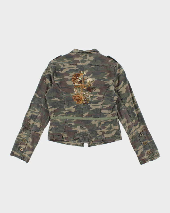Y2k 00s Sirens Fitted Camouflage Jacket - S sold by Rokit product image thumbnail 2