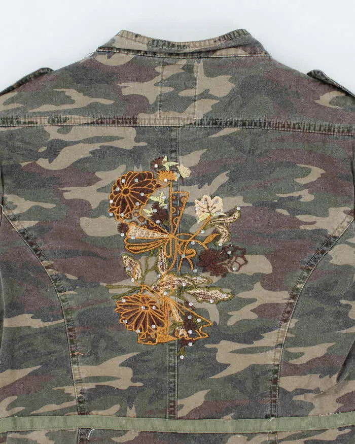 Y2k 00s Sirens Fitted Camouflage Jacket - S sold by Rokit product image thumbnail 4
