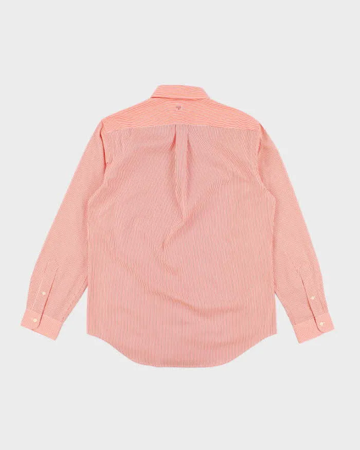 Ralph Lauren Deadstock Orange Striped Long Sleeve Shirt - M sold by Rokit product image thumbnail 2