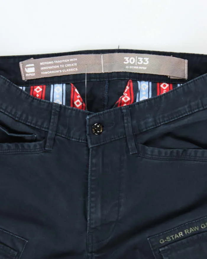 G-Star Raw Navy Cargo Trousers - W32 L31 sold by Rokit product image thumbnail 5