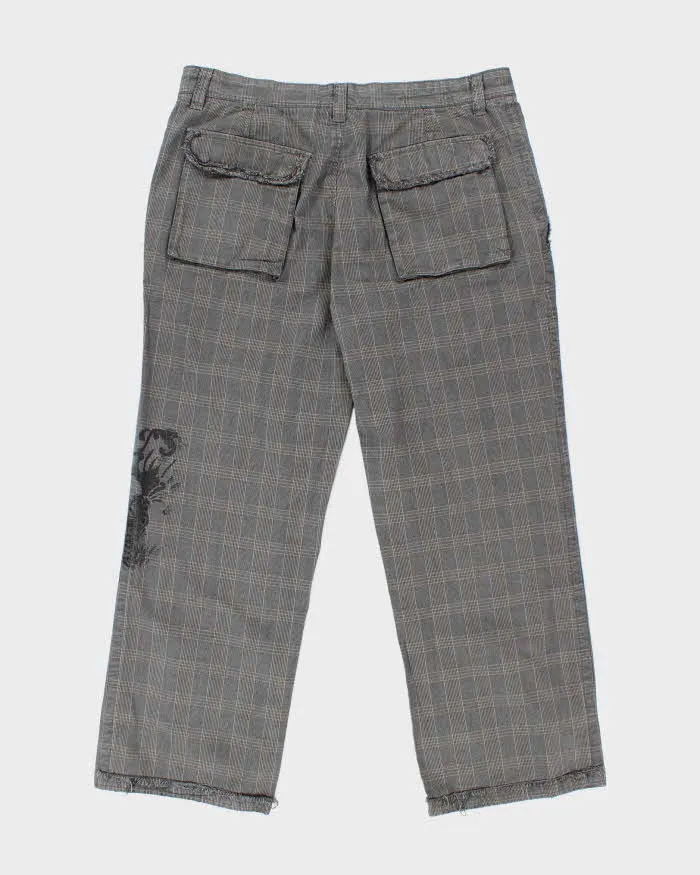 DKNY Distressed Check Trousers - W38 L30 sold by Rokit product image thumbnail 2