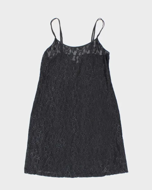 Vintage 90s 00s Gloria Vanderbilt Lace Mesh Dress - S sold by Rokit