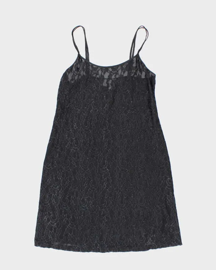 Vintage 90s 00s Gloria Vanderbilt Lace Mesh Dress - S sold by Rokit