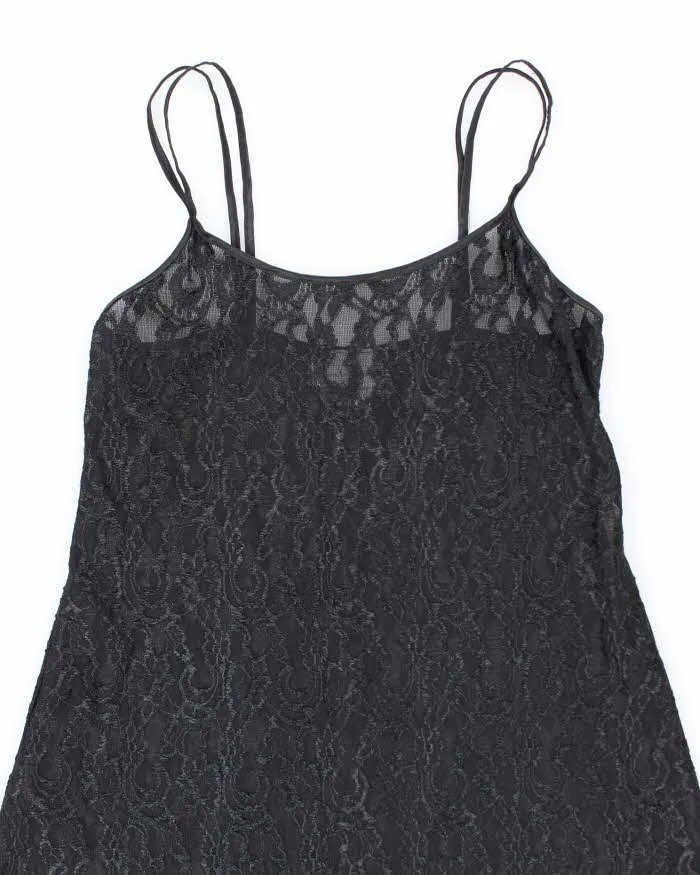 Vintage 90s 00s Gloria Vanderbilt Lace Mesh Dress - S sold by Rokit product image thumbnail 3