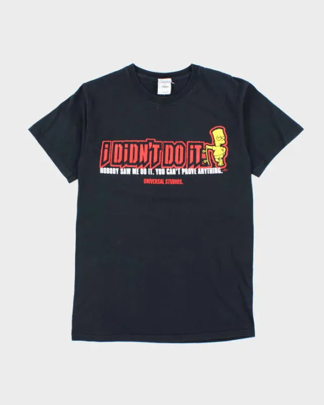 Vintage Y2K Universal Studios Bart Simpson I Didn't Do It Graphic T-Shirt - S sold by Rokit