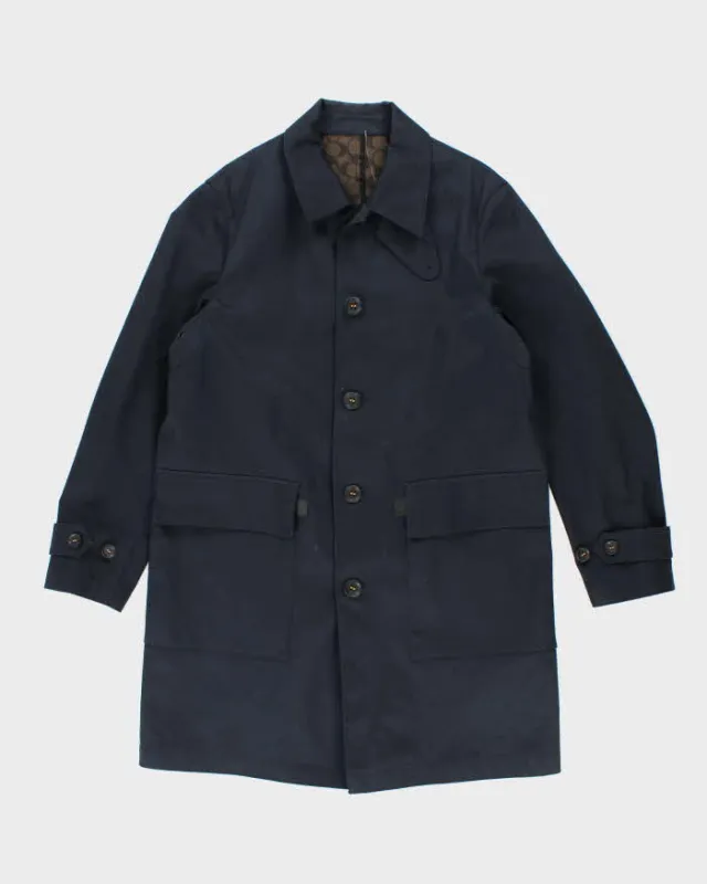 Vintage Coach Heavyweight Monogram Interior Overcoat - M sold by Rokit