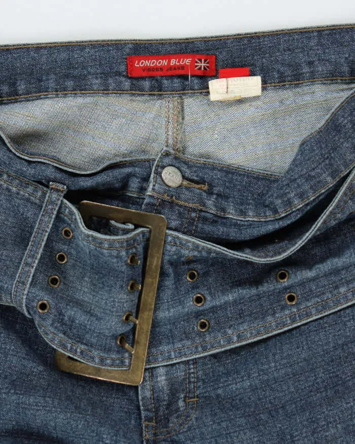 Vintage Y2k 00s London Blue Chunky Belt Jeans - W37 L32 sold by Rokit product image thumbnail 5